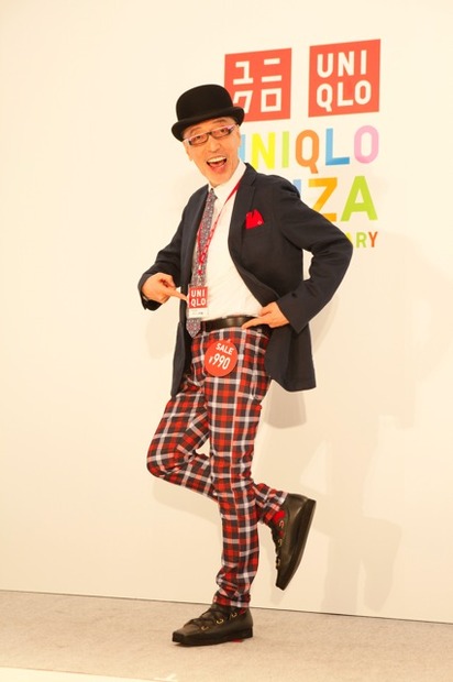 テリー伊藤がユニクロ銀座店1日店長
