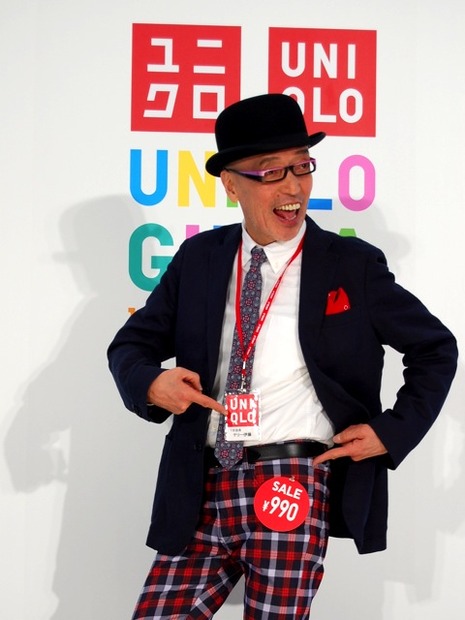 テリー伊藤がユニクロ銀座店1日店長