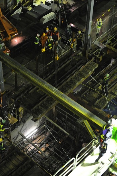 東横線渋谷-代官山間の地下化切替工事（代官山）