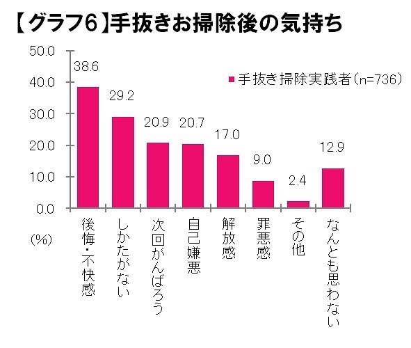 手抜きお掃除後の気持ち