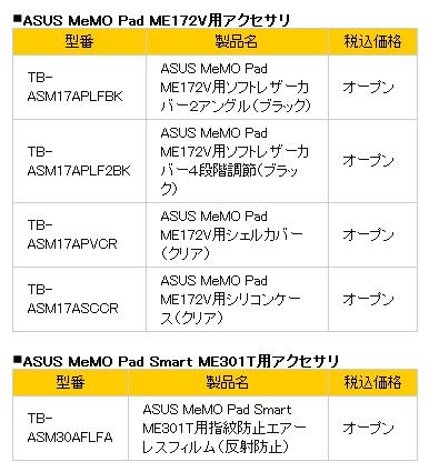 スマートフォン/タブレット用アクセサリー一覧