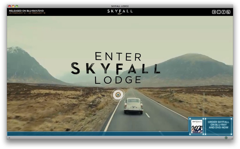 「SKYFALL LODGE（スカイフォール・ロッジ）」　Skyfall (C) 2012 Danjaq, United Artists, CPII. TM Danjaq, LLC. (C) 2013 MGM.  All Rights Reserved.