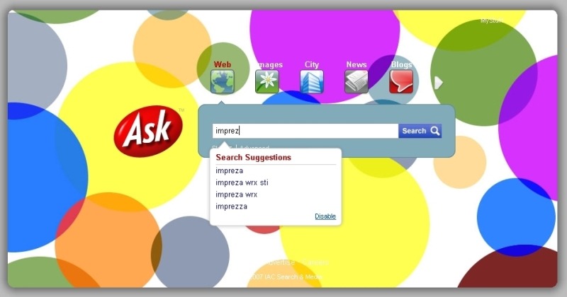 スキンのカスタマイズができる新Ask.com