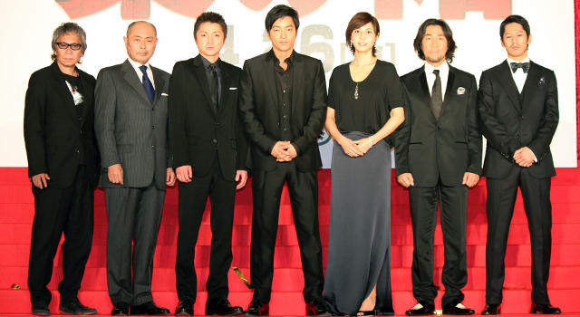 大沢たかお＆松嶋菜々子＆藤原竜也＆岸谷五朗＆伊武雅刀＆永山絢斗＆三池崇史監督／『藁の楯 わらのたて』プレミア試写会