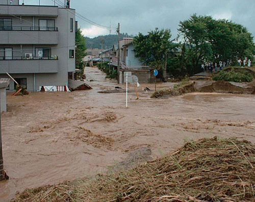 福井豪雨の様子（総務省ホームページより）