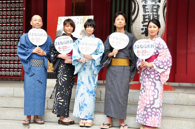 真木よう子＆大西信満＆鈴木杏＆鶴田真由＆大森立嗣監督／『さよなら渓谷』ヒット祈願＠神田明神