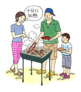 細菌は熱に弱いため、食材を十分に加熱すればおおよその食中毒を防げる
