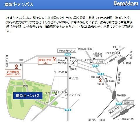 神奈川大学 横浜キャンパス　地図