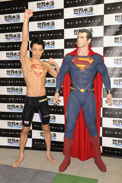 入江選手とスーパーマン