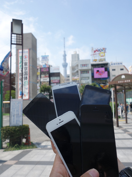 錦糸町駅からは東京スカイツリーを見ることもできる