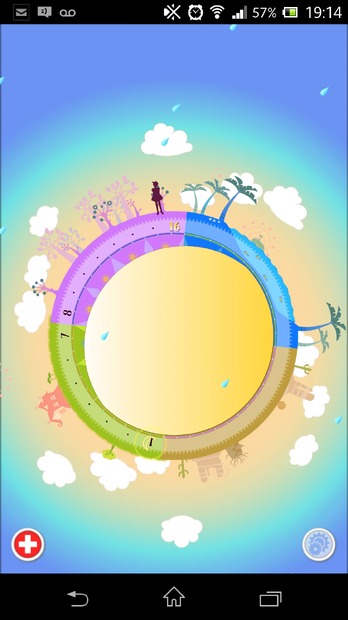 月経周期は星をイメージした図で表されます