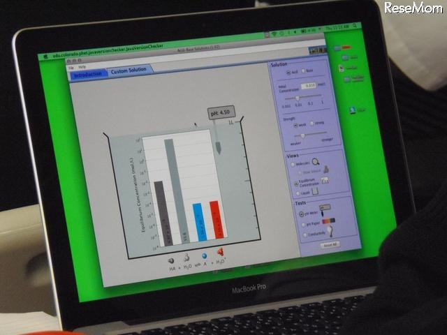 PhETは、視覚的に概念を理解できるように工夫されている点が特徴