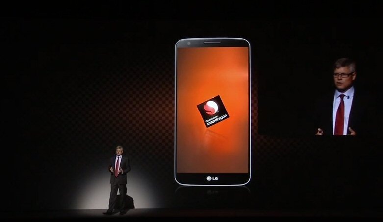 スペックの説明をするQualcomm President & CEO Steve Mollenkopf