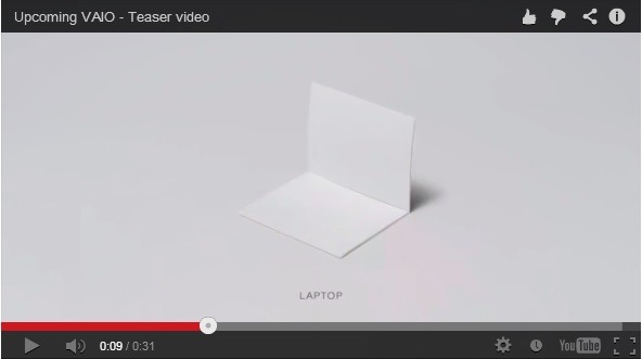 折り紙を使って新「VAIO」を解説？