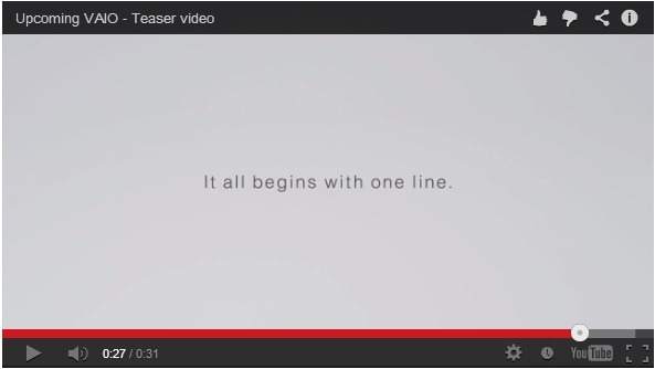 「It all begins with one line」（すべては1本の線から始まる）の文字が浮かんで終わる