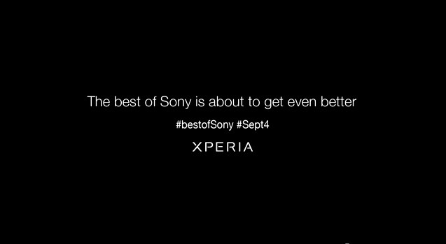 動画の最後に「#bestofSony #Sept4」「XPERIA」の文字