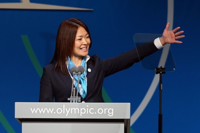 東京のプレゼンテーション（パラリンピックの佐藤真海選手）　(C) Getty Images