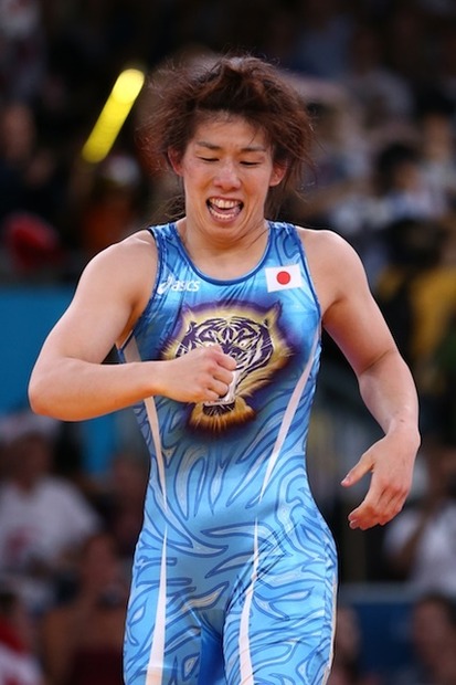 レスリングの吉田選手（2012年ロンドン・オリンピック）　(C) Getty Images