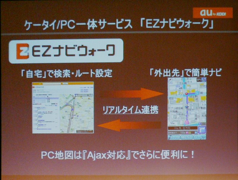 地図サービスはPCで検索、ケータイでナビ