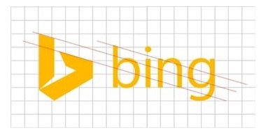 新しい「Bing」ロゴのグリッド