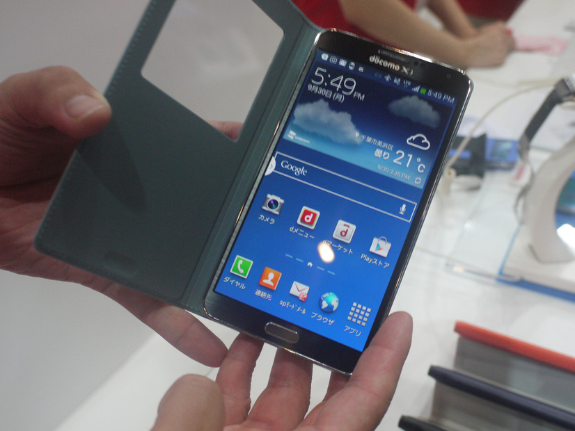 GALAXY Note 3も展示中