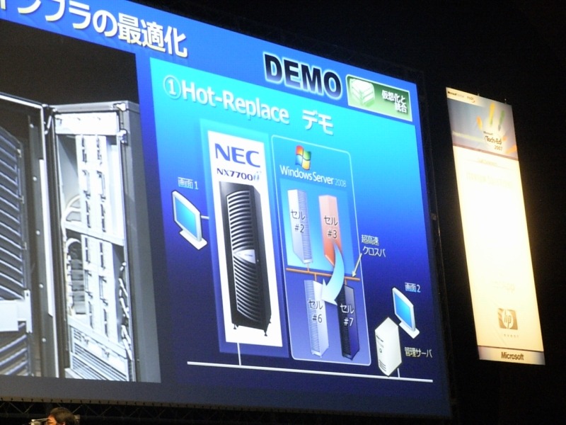 「Hot-Replace」のデモ：セル#3に擬似的にエラーを発生させ、#6へメモリ内容をコピー