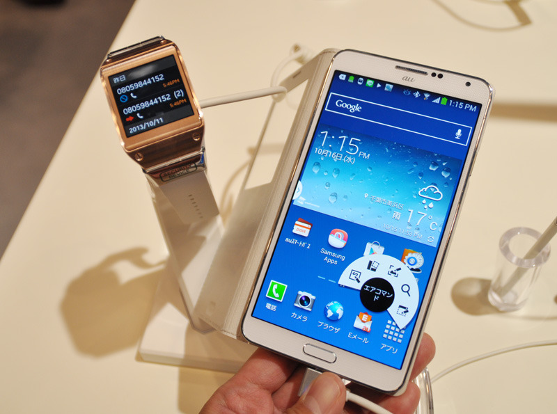 GALAXY Gearとの連携もアピールする5.7型タブレット「GALAXY Note 3」