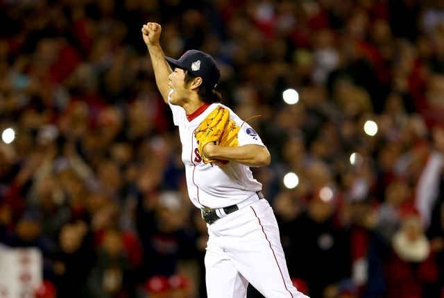 上原浩治投手（レッドソックス、10月30日）　(C) Getty Images