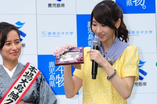 柏木由紀 / 「東京で薩摩ゆかりの地を巡るキャンペーン“応援ガール”結成式」（11月3日）