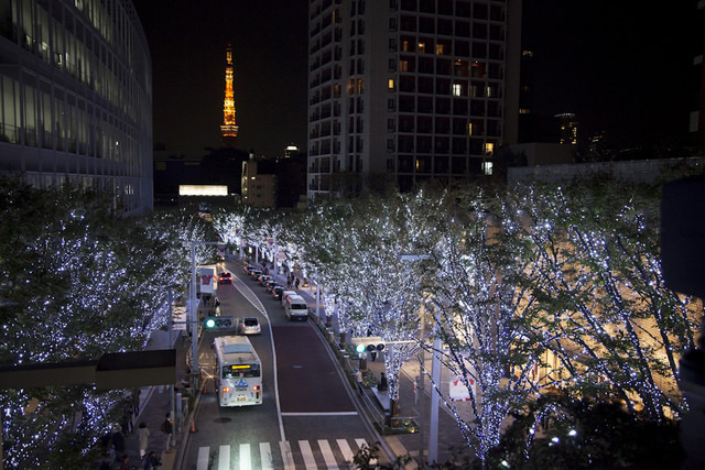 六本木ヒルズけやき坂のクリスマスイルミネーション