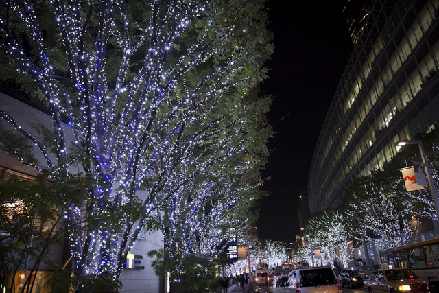 六本木ヒルズけやき坂のクリスマスイルミネーション