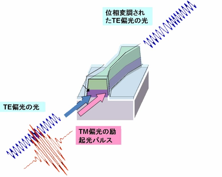 物質の光による屈折率変化と光の位相変調