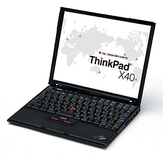 IBM、ThinkPad X40シリーズに低電圧版Pentium M 1.3GHz搭載モデルを追加