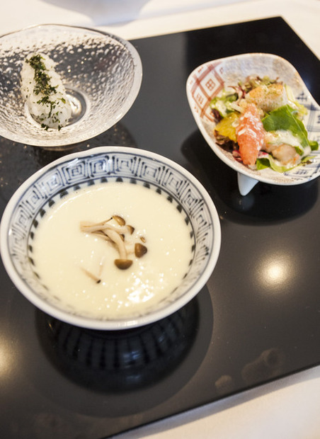 フレンチと茶の湯がコラボレーションしたメニュー