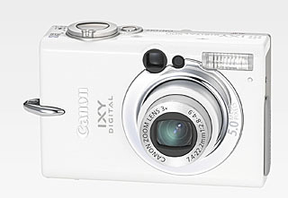 キヤノン、ワイド端28mmのPowerShot S60やIXY DIGITAL 500の限定ホワイトモデルなど