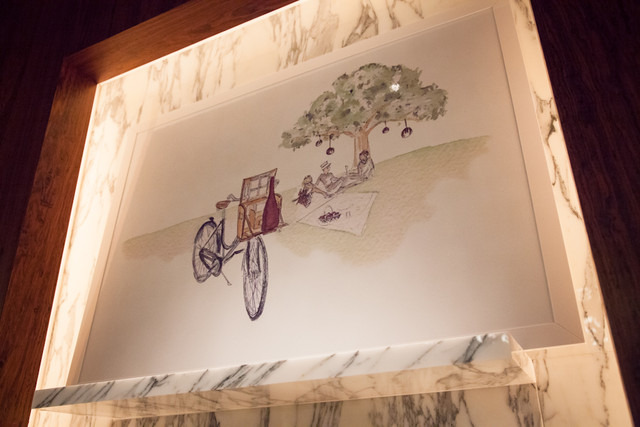 「モワナ」の自転車用トランクが描かれたイラスト