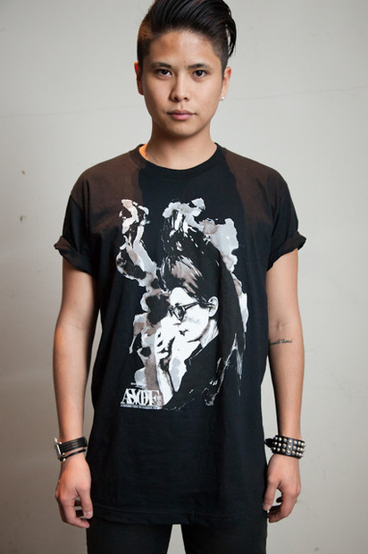 ディレクターの稲木ジョージさん。ASVOFF TOKYO 2013のスペシャルTシャツを着用