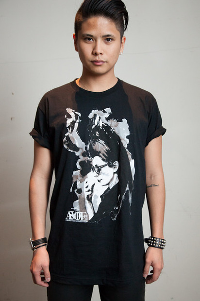 ディレクターの稲木ジョージさん。ASVOFF TOKYO 2013のスペシャルTシャツを着用