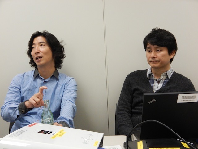 今西周氏（向かって左）と足立浩俊氏