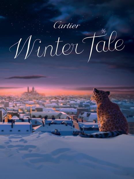 「カルティエ」の2014年クリスマスアニメーション「Winter Tale」