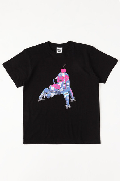 TACHIKOMA ICECREAM　TEE　Tシャツ　攻殻機動隊S.A.C.のピンク×ブラック