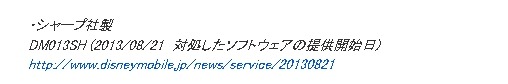 ディズニー・モバイル・オン・ソフトバンクの該当製品