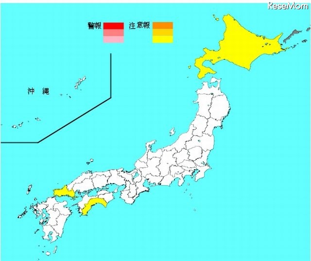 インフルエンザ流行レベルマップ