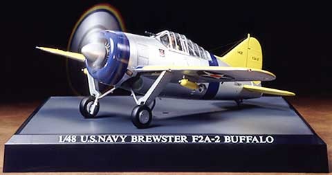 1/48 ブリュースター F2A-2 バッファロー(プロペラアクション)