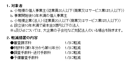 軽減措置の対象と内容