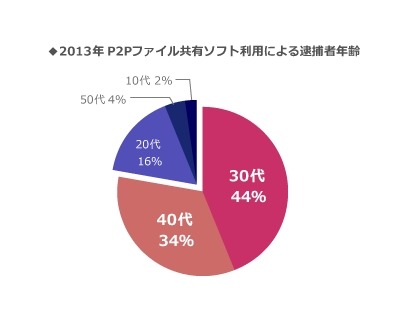 2013年P2P逮捕者年齢