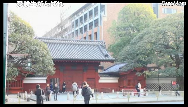 東京大学赤門前からの定点生中継