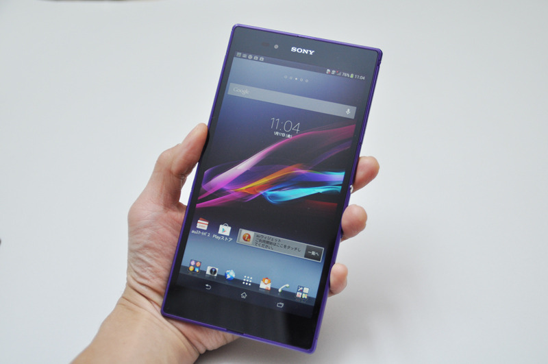 6.4インチのディスプレイを採用した「Xperia Z Ultra」
