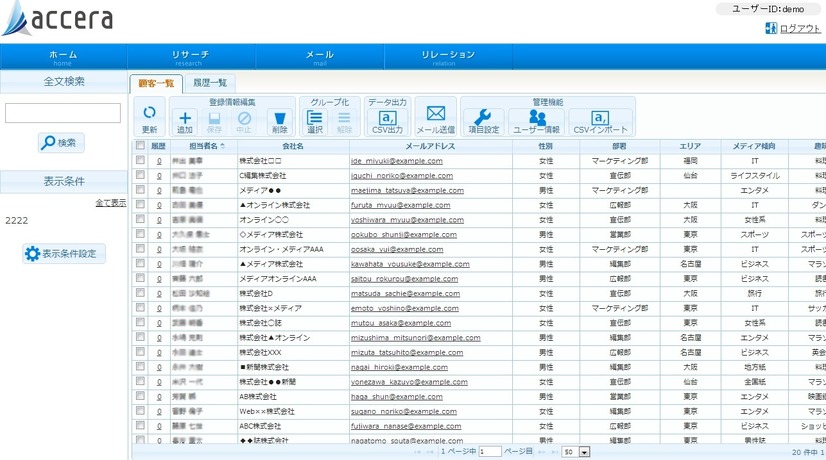 「accera relation」利用イメージ