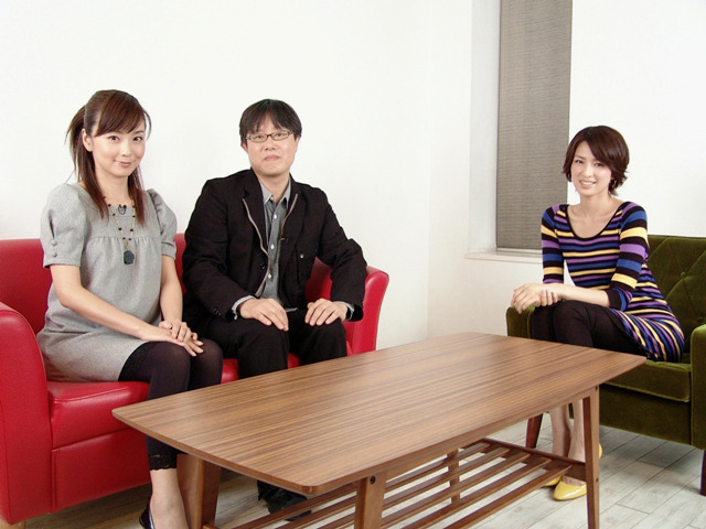 MCの沢田康彦、松岡洋子とのスリーショット